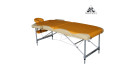Массажный стол Dfc Nirvana, Elegant Premium, 192cm*75cm*6cm, алюм. ножки, цвет оранж./беж. (orange/beige)