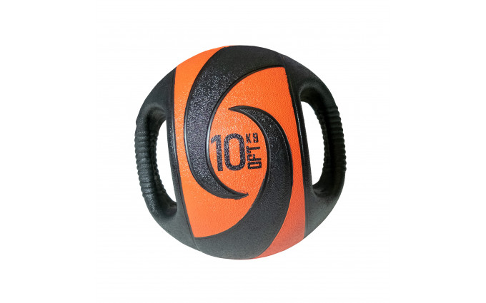 Мяч тренировочный (медицинбол) с хватами, 10 кг Мяч тренировочный (медицинбол) с хватами, 10 кг