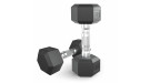 Гантель гексагональная UNIX Fit обрезиненная 5 кг, 2 шт.
